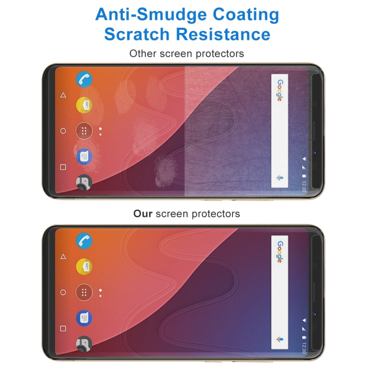 0.26mm 9H Surface Hardness 2.5D Curved Edge Tempered Glass Front Screen Protector, For Wiko View