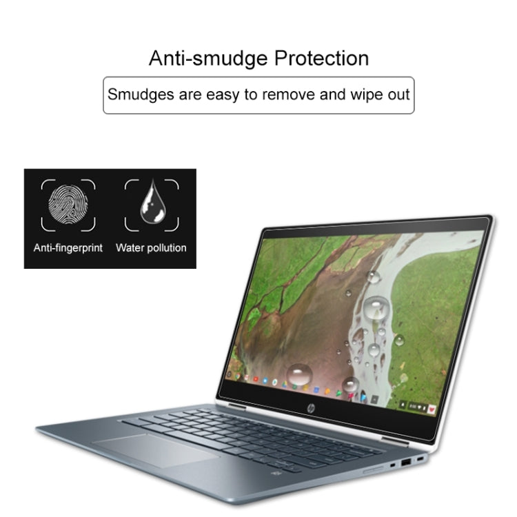 Laptop Screen HD Tempered Glass Protective Film for HP Chromebook x360 - 14-da0021nr 14 inch
