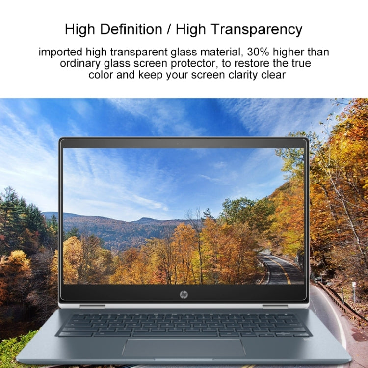 Laptop Screen HD Tempered Glass Protective Film for HP Chromebook x360 - 14-da0021nr 14 inch