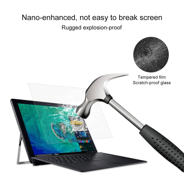 Laptop Screen HD Tempered Glass Protective Film for Acer Switch 7 Laptop Black Edition - SW713-51GNP-879G 13.3 inch