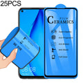 25 PCS For Huawei P40 Lite 2.5D Full Glue Full Cover Ceramics Film