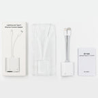2 in 1 USB-C / Type-C + 8 Pin Male to RJ45 + 8 Pin Charging Female Interface Adapter, NK-1035 Pro — view 4