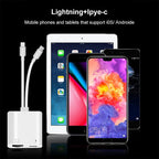 2 in 1 USB-C / Type-C + 8 Pin Male to RJ45 + 8 Pin Charging Female Interface Adapter, NK-1035 Pro — view 10