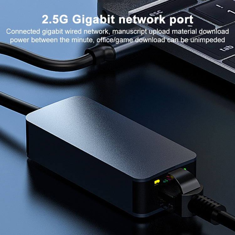 RJ45 Network Card Ethernet Adapter, Type-C To 2500Mbps