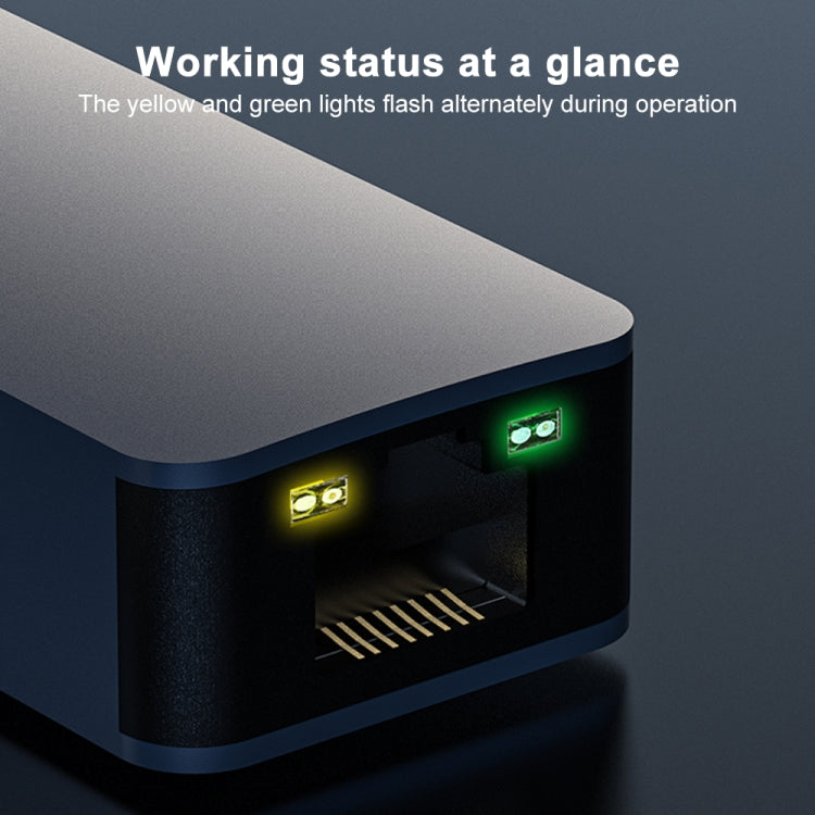 RJ45 Network Card Ethernet Adapter, Type-C To 2500Mbps