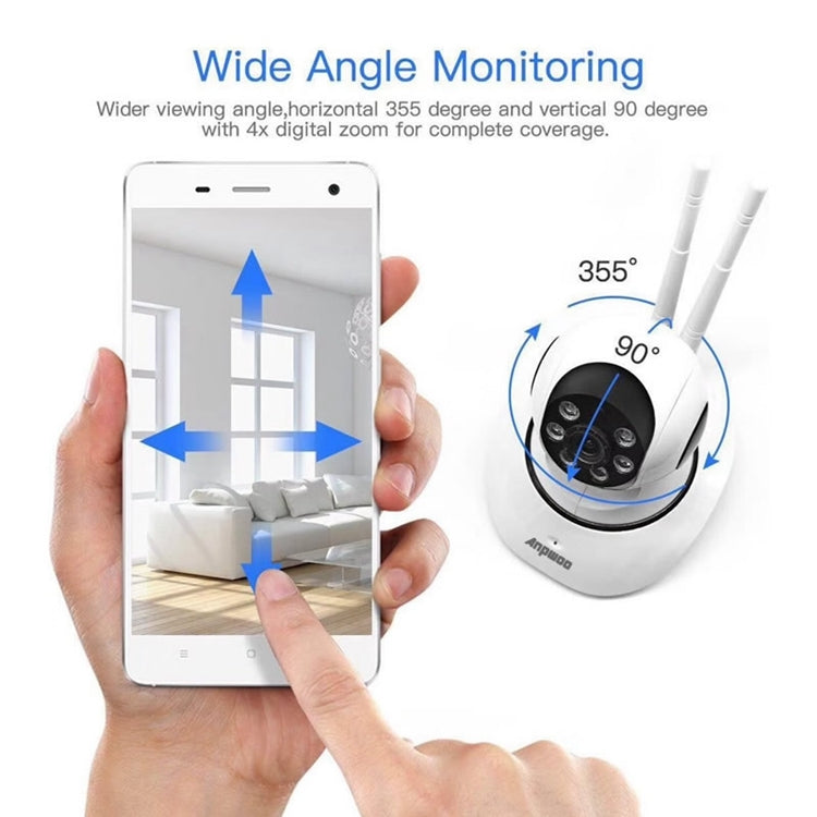 Anpwoo AP001 1.0MP 720P HD WiFi IP Camera, Support Motion Detection / Night Vision