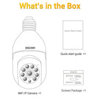 1080P HD Light Bulb WiFi Camera, Support Motion Detection, Two-way Audio, Night Vision, TF Card, ESCAM PT208