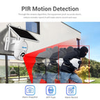 ESCAM QF250 HD 1080P WiFi Solar Panel IP Camera, Support Motion Detection / Night Vision / TF Card / Two-way Audio