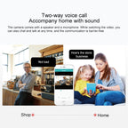 YT46 HD Wireless Indoor Network Shaking Head Camera, Support Motion Detection & Infrared Night Vision & TF Card, US Plug