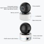 YT46 HD Wireless Indoor Network Shaking Head Camera, Support Motion Detection & Infrared Night Vision & TF Card, US Plug