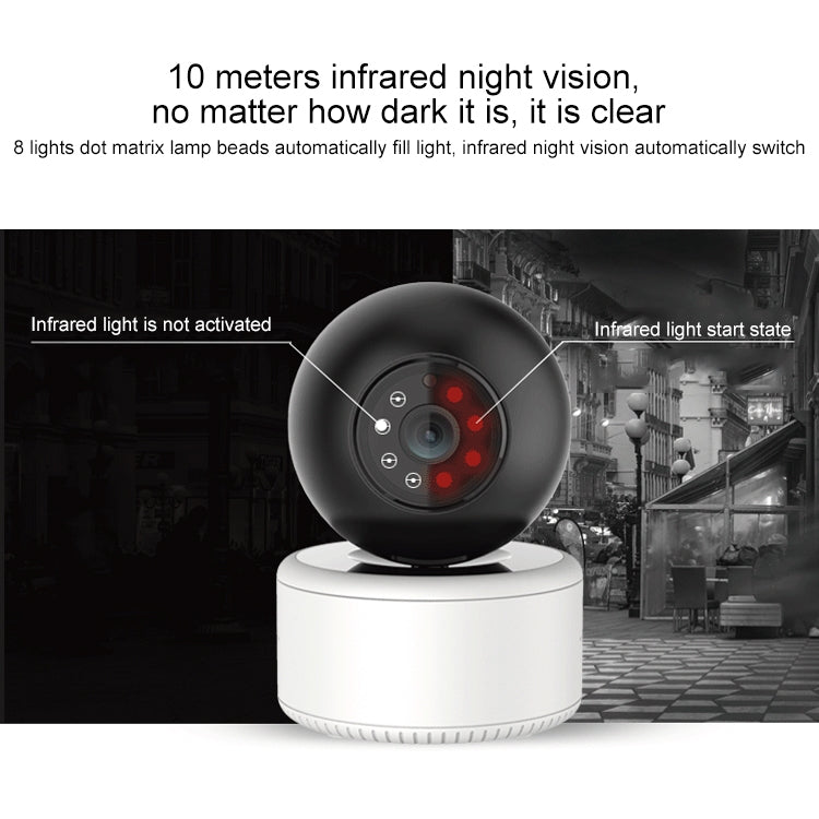 YT46 HD Wireless Indoor Network Shaking Head Camera, Support Motion Detection & Infrared Night Vision & TF Card, US Plug