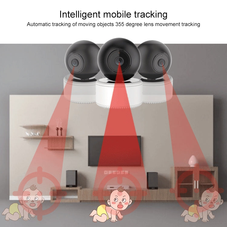 YT46 HD Wireless Indoor Network Shaking Head Camera, Support Motion Detection & Infrared Night Vision & TF Card, US Plug
