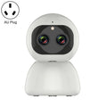 YT48 HD Wireless Indoor Network Shaking Head Binocular Camera, Support Motion Detection & Infrared Night Vision & TF Card, US Plug