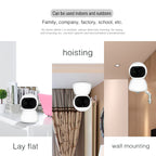 YT48 HD Wireless Indoor Network Shaking Head Binocular Camera, Support Motion Detection & Infrared Night Vision & TF Card, US Plug