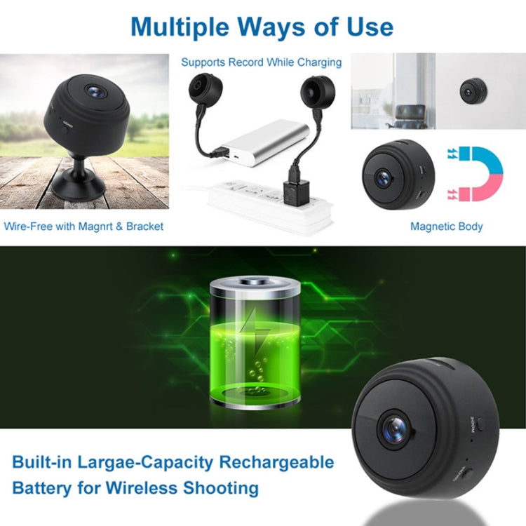 A9+ 1080P WiFi Remote Wireless Camera, Support Night Vision & Motion Detection & TF Card, Broadcom Bluetooth Solution