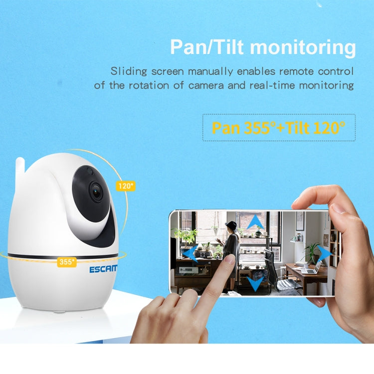 ESCAM PVR008 HD 1080P WiFi IP Camera, Support Motion Detection / Night Vision, IR Distance: 10m, AU Plug