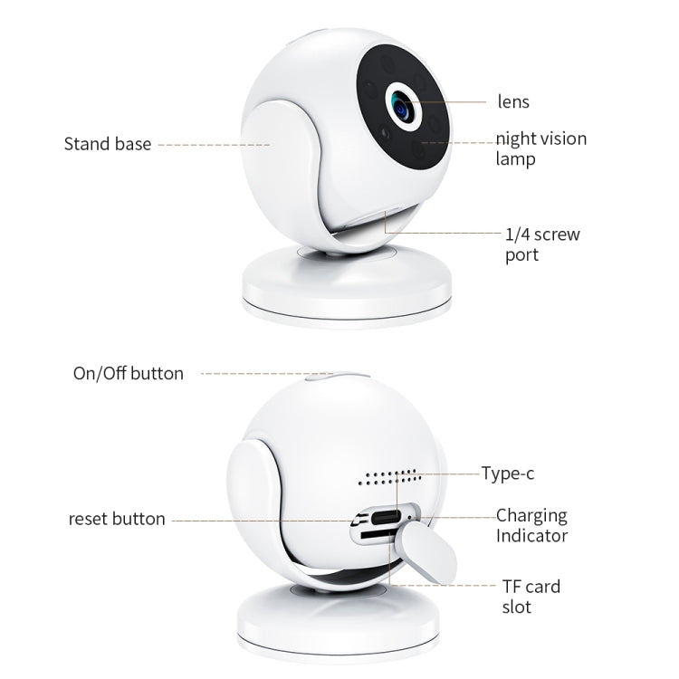 A5 Portable Mini 4K HD Camera Night Vision Home Security Micro Camcorder