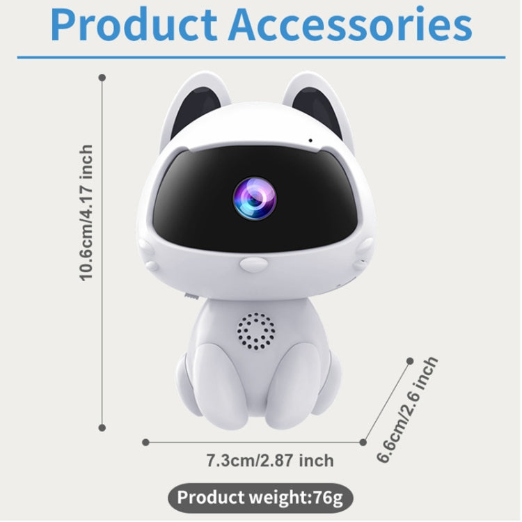 K9 Cute Pets Smart Home Camera, Support Night Vision & Two-way Voice & Motion Detection