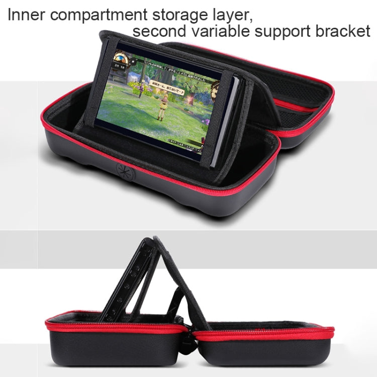 Portable EVA Storage Bag Protective Case Handbag with Holder Function for Nintendo Switch Console, Size: 26x12.5x7cm