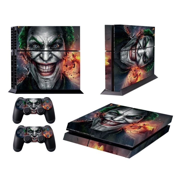 Fashion Color Protective Film Sticker for Sony PS4, Clown Bucky Pattern