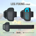 ipega GP-319 For Switch Joy-Con Adjustable Gaming Controller Grip Gamepad Leg Fixing Straps + Cloth Cover Set
