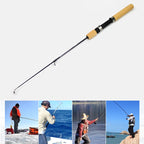 35cm Portable Ice Fishing Rod Shrimp Rod Lure Rod Fishing Gear Fittings, Extension Length :100cm