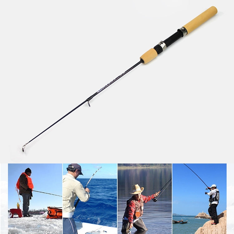 35cm Portable Ice Fishing Rod Shrimp Rod Lure Rod Fishing Gear Fittings, Extension Length :100cm