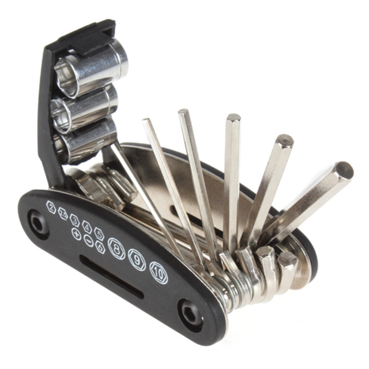 Multifunction Folding Bicycle Repair Combination Tools, 16 in 1