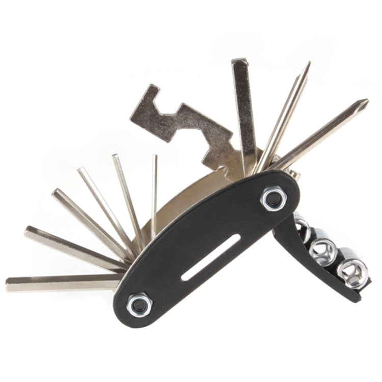 Multifunction Folding Bicycle Repair Combination Tools, 16 in 1