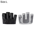 Half Finger Yoga Gloves Anti-skid Sports Gym Palm Protector, Palm Circumference: 19cm, Size: L