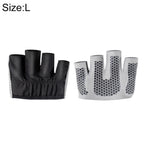 Half Finger Yoga Gloves Anti-skid Sports Gym Palm Protector, Palm Circumference: 19cm, Size: L