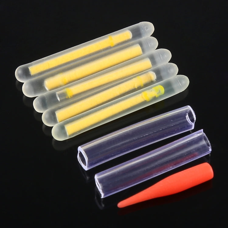 10 Packs OCEAN SUN Luminous Float Night Fishing Light Stick, Size: 4.5 x 37mm