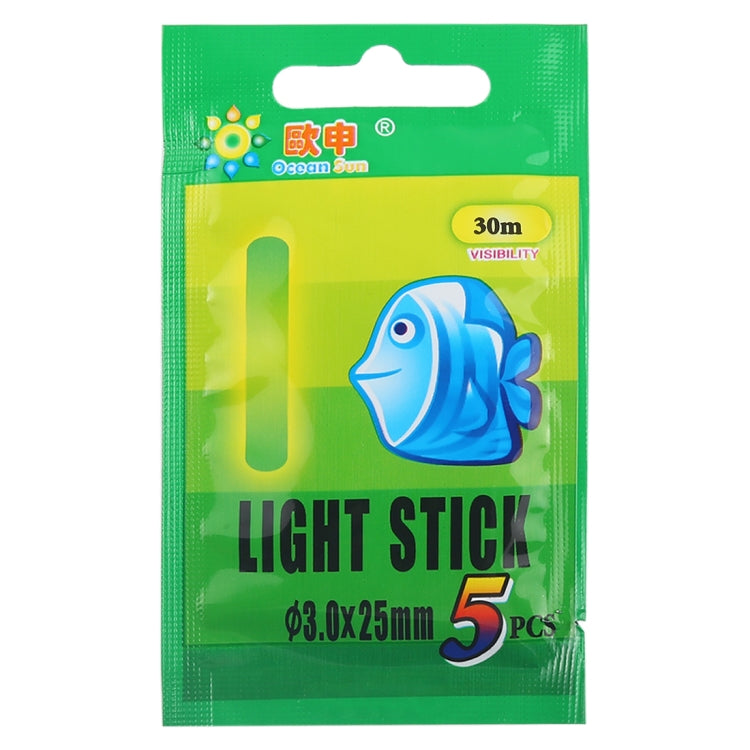 10 Packs OCEAN SUN Luminous Float Night Fishing Light Stick, Size: 4.5 x 37mm