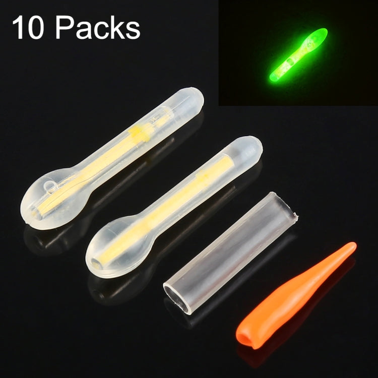 10 Packs Bulb Shape Luminous Float Night Fishing Light Stick, Size: 3.0 x 25mm, Bulb Shape, Visibility: 30m