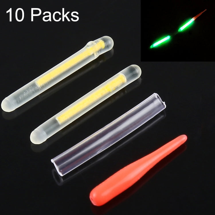 10 Packs OCEAN SUN Ultrafine Luminous Float Night Fishing Light Stick, Size: 2.2 x 20mm, Ultrafine, Visibility: 15m