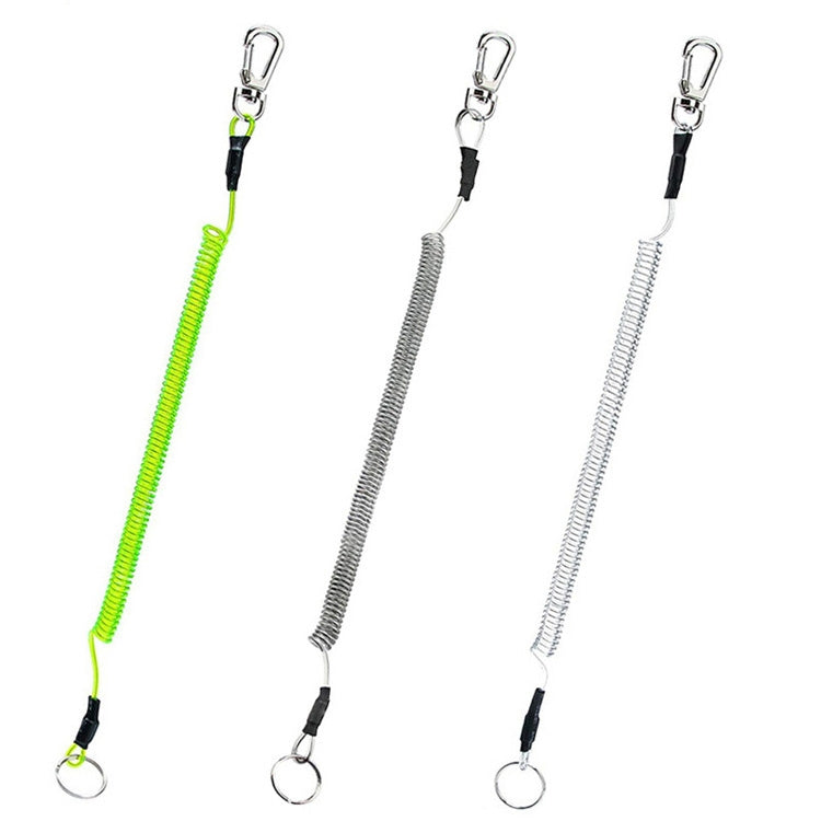 Outdoor Multi-functional Anti-lost Keychain TPU Spring Lanyard, Length: 32cm