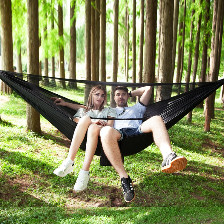 Portable Outdoor Parachute Hammock with Mosquito Nets, Army Green, Black, Dark Blue + Baby Blue, Pink Blue, Green, Blue — Blue