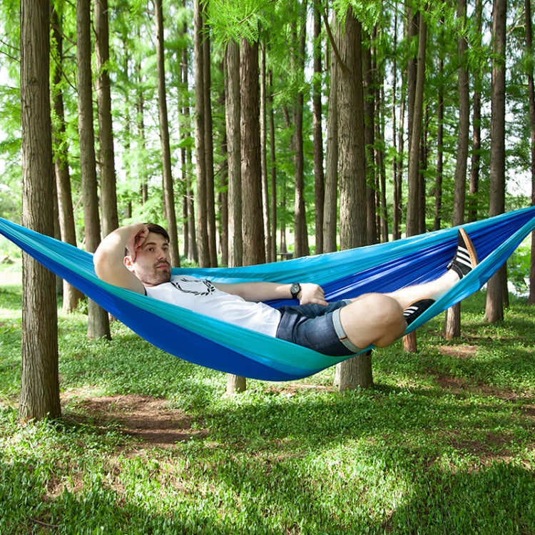 Portable Outdoor Parachute Hammock with Mosquito Nets, Army Green, Black, Dark Blue + Baby Blue, Pink Blue, Green, Blue — view 14