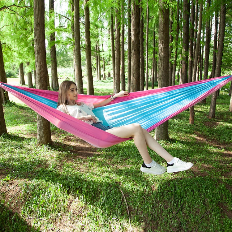 Portable Outdoor Parachute Hammock with Mosquito Nets, Army Green, Black, Dark Blue + Baby Blue, Pink Blue, Green, Blue — view 15