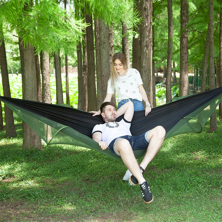 Portable Outdoor Camping Full-automatic Nylon Parachute Hammock with Mosquito Nets, Size : 250 x 120cm