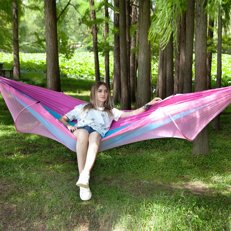 Portable Outdoor Camping Full-automatic Nylon Parachute Hammock with Mosquito Nets, Size : 250 x 120cm