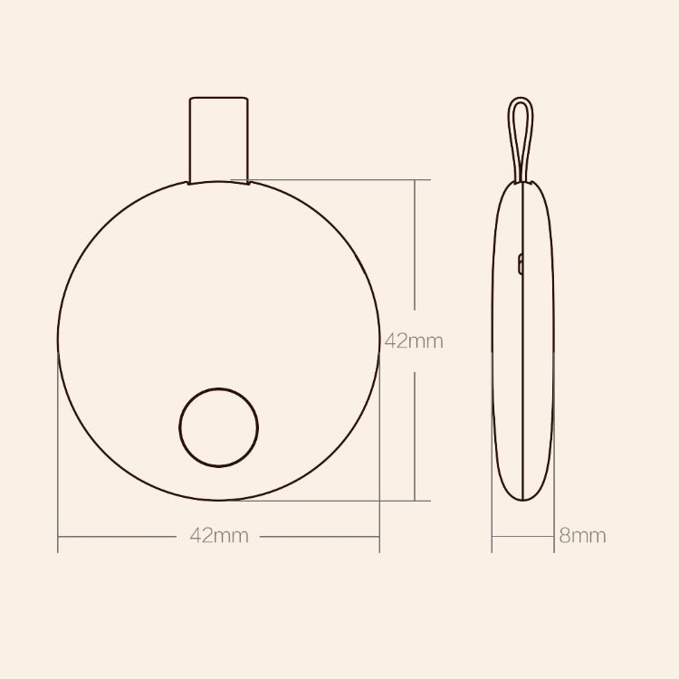 Original Xiaomi Youpin Ranres Intelligent Anti-lost Device Two-way Search Bluetooth Alarm Smart Positioning Finder, Distance: 15m