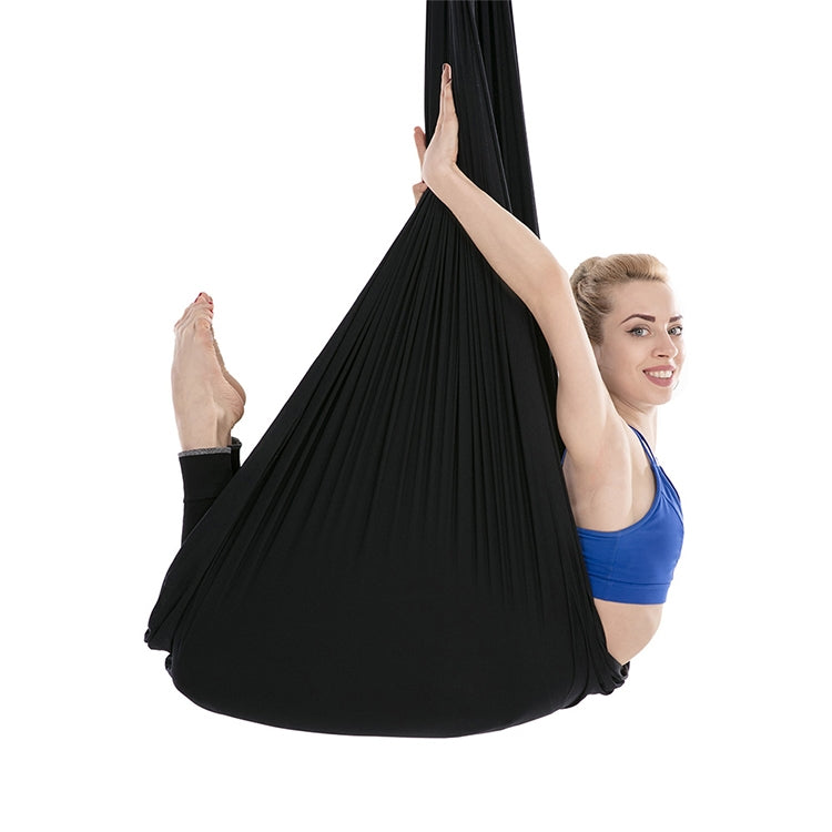 Household Handstand Elastic Stretching Rope Aerial Yoga Hammock Set — Light Purple