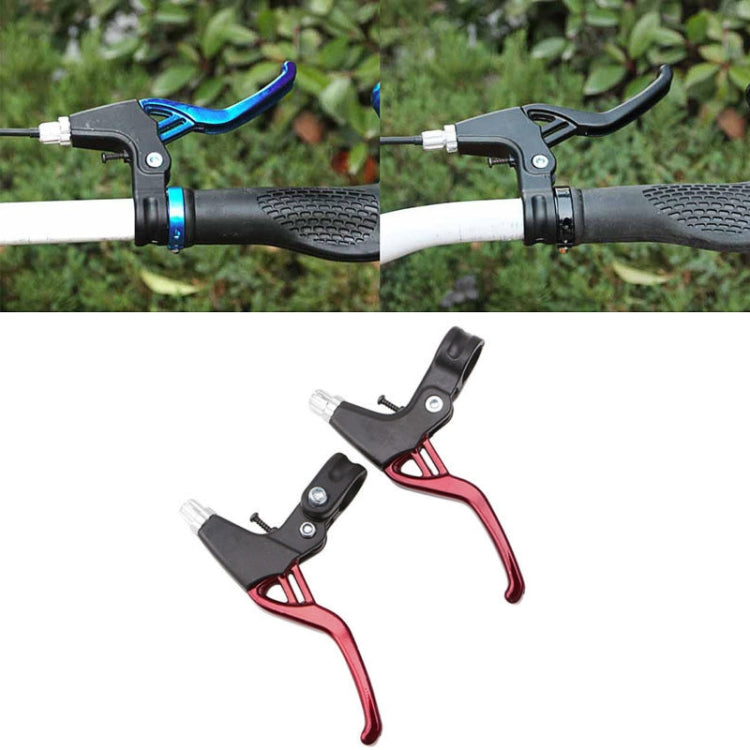 Mountain Bike Lightweight ALLOY Brake handle, Brake Silver, Brake Red, Brake Blue, Brake Black — Silver