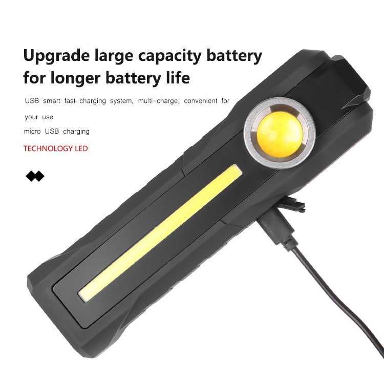 1902B Flashlight Rechargeable Lantern 4 Lighting Mode