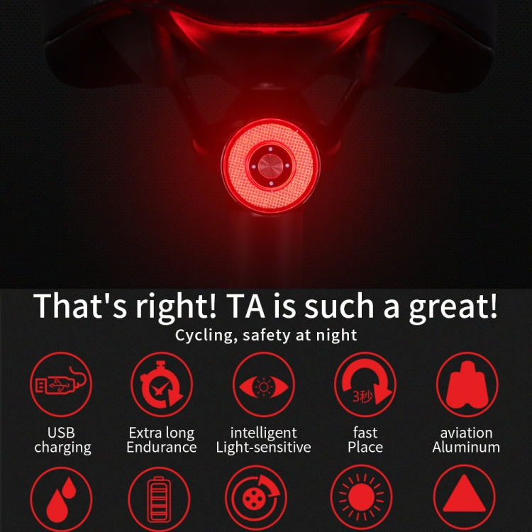 Antusi Q5 Bicycle Rear Light Automatic Brake Induction Taillight, Q5 — view 12