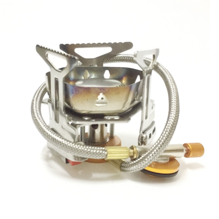 S187 Outdoor Portable Mini Stainless Steel Camping Stove Windproof Gas Stove, S187