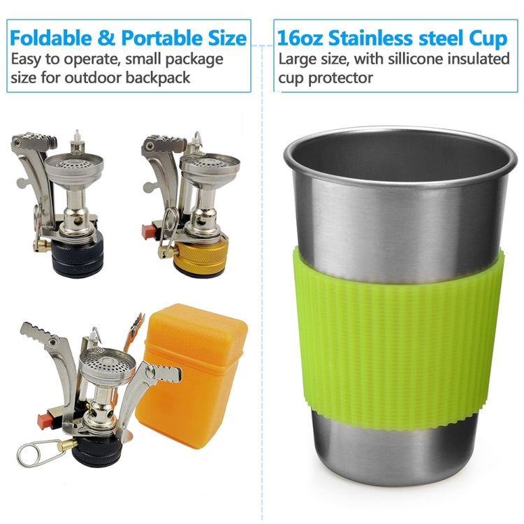 DS-101 Portable Outdoor Camping Cooking Set Picnic Boiler Cookware Combination