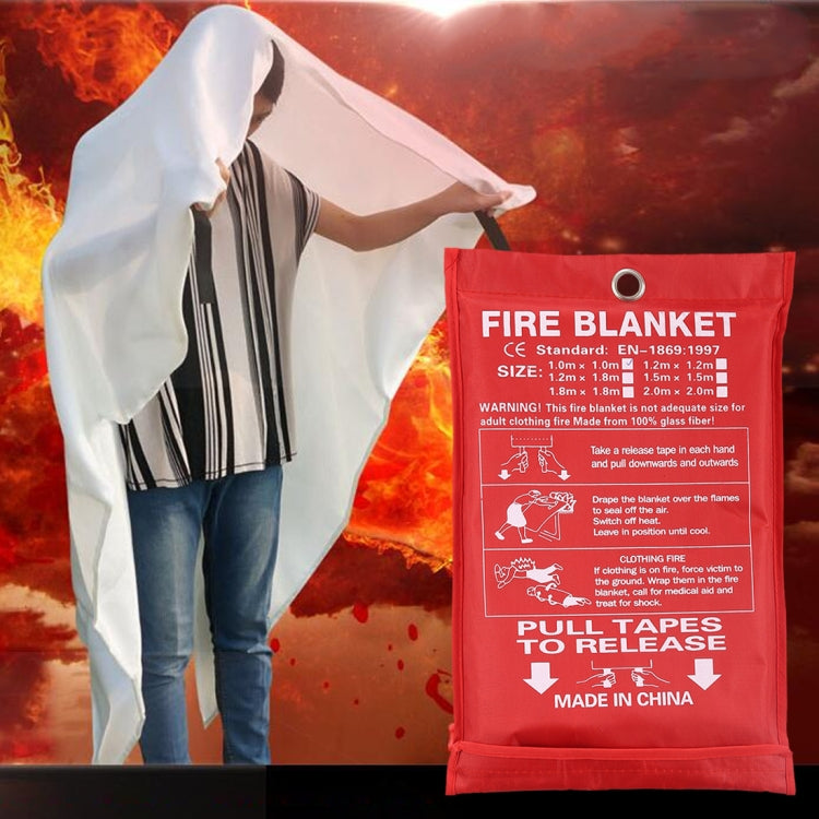 Emergency Survival Fire Blanket Shelter Safety Protector Extinguishers Tent, Size: 1.8×1.8m
