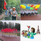 Telescopic Stainless Steel Rubber Sleeve Teaching Stick Guide Signal Flag, Random Color Delivery, 2.5M 10 Knots